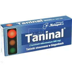 Taninal 500mg x20 tabletek biegunka WROCŁAWSKIE ZAKŁADY ZIELARSKIE "HERBAPOL" S.A.