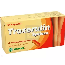 Troxerutin syntetyczny kapsułki twarde 200mg x 64 kapsułki preparaty na obrzęki PRZEDSIĘBIORSTWO FARMACEUTYCZNO-CHEMICZNE "SY...