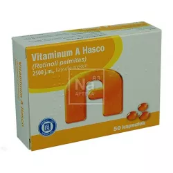 Vitaminum A Hasco 2500jm x 50 kapsułek witamina A PRZEDSIĘBIORSTWO PRODUKCJI FARMACEUTYCZNEJ HASCO-LEK S.A.