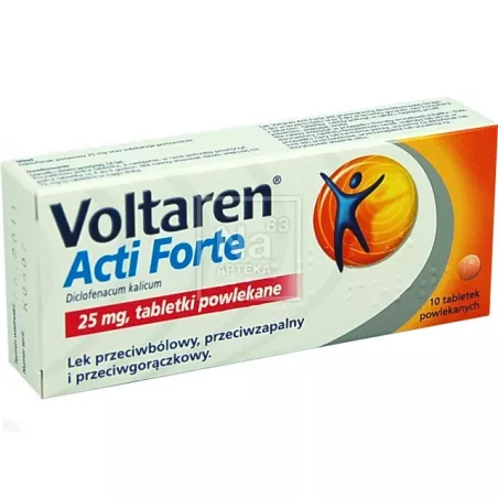 Voltaren Acti Forte 25 mg x 10 tabletek tabletki przeciwbólowe GLAXOSMITHKLINE CONSUMER HEALTHCARE SP. Z O.O.