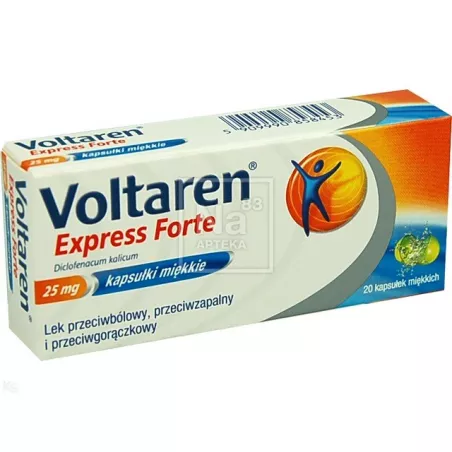 Voltaren Expres Forte x 20 kapsułek miękkich tabletki przeciwbólowe GLAXOSMITHKLINE CONSUMER HEALTHCARE SP. Z O.O.