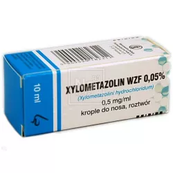Xylometazolin 0.05% krop x 10 ml leki na katar WARSZAWSKIE ZAKŁ.FARM. POLFA S.A.