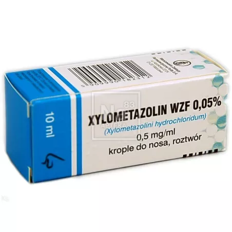 Xylometazolin 0.05% krop x 10 ml leki na katar WARSZAWSKIE ZAKŁ.FARM. POLFA S.A.
