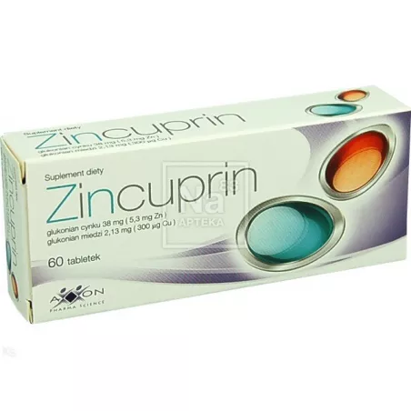 Zincuprin tabletki x 60 tabletek cynk AXXON SP. Z O.O.