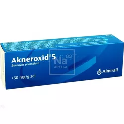 Akneroxid 5 żel 50mg/g x 50 g preparaty na trądzik ALMIRALL HERMAL GMBH