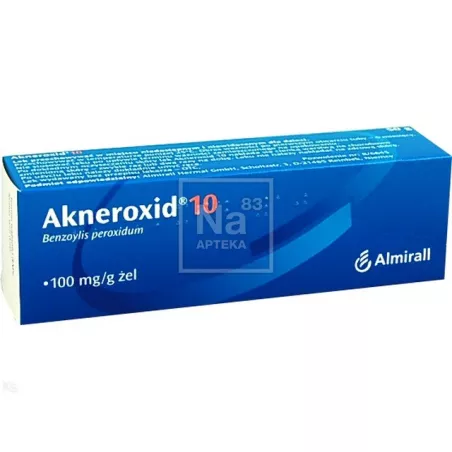 Akneroxid 10 żel 100mg/g x 50 g preparaty na trądzik ALMIRALL HERMAL GMBH Akneroxid 10 żel 100mg/g x 50 g preparaty na trądzik ALMIRALL HERMAL GMBH