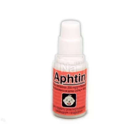 Aphtin płyn 200mg/g x 10 g problemy stomatologiczne FARMINA SP. Z O.O.