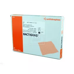 Bactigras opatrunek 10x10 cm x 10 sztuk materiały opatrunkowe SMITH & NEPHEW