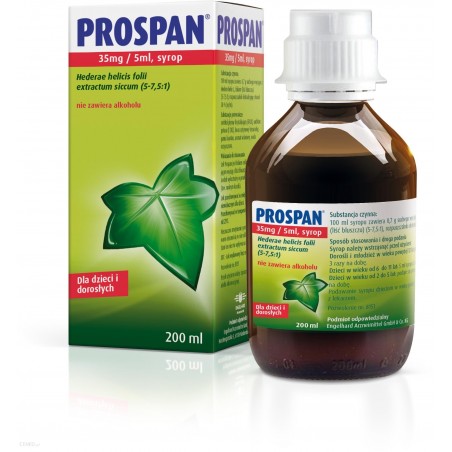 Prospan syrop 35 mg/5ml x 200 ml kaszel ENGELHARD ARZNEIMITTEL GMBH & CO KG