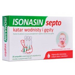 Isonasin septo katar wodn i gęsty x 20 ampułek Zdrowie TACTICA PHARMACEUTICALS SP. Z O.O.