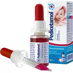 Pedicetamol roztwór d/ust 0,1 g/ml x 30 ml przeciwbólowe i przeciwgorączkowe (dla dzieci) POLSKI LEK