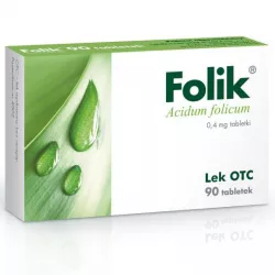 Folik x 90 tabletek witaminy z grupy B GEDEON RICHTER POLSKA SP.Z O.O.