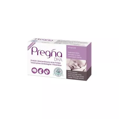 Pregna 250 DHA x 30 kapsułek witaminy dla kobiet w ciąży VERCO
