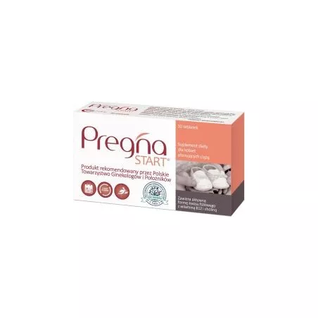 Pregna Start 30 tabletki x 30 tabletek witaminy wspomagające VERCO