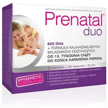 Prenatal duo x 30 + 60 tabletek witaminy dla kobiet w ciąży NUTROPHARMA SP. Z O.O.