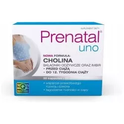 Prenatal Uno kapsułki x 30 kapsułek kwas foliowy NUTROPHARMA SP. Z O.O.