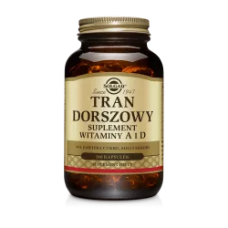 Solgar Tran Dorszowy Suplement Witaminy A i D x 100 kapsułek trany i oleje SOLGAR POLSKA SP. Z O.O.