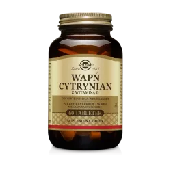 Solgar Wapń Cytrynian z Witaminą D 60 tabletek wapń SOLGAR POLSKA SP. Z O.O.