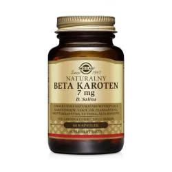 Solgar Beta Karoten naturalny 7mg 60 kapsułek suplementy na skórę włosy i paznokcie SOLGAR POLSKA SP. Z O.O.