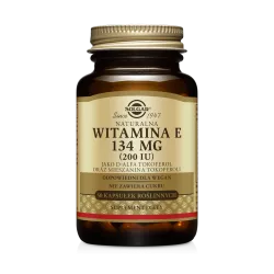Solgar Naturalna Witamina E 134 mg (200IU) 50 kapsułek Skóra Włosy i paznokcie SOLGAR POLSKA SP. Z O.O.