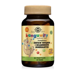 Solgar Kanguwity Zestaw Witamin i Minerałów 60 pastylek do ssania o smaku owoców tropikalnych Multiwitaminy SOLGAR POLSKA SP....