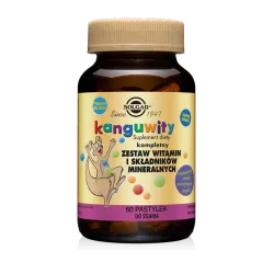 Solgar Kanguwity Zestaw Witamin i Minerałów x 60 pastylek do ssania o smaku jagodowym witaminy i minerały SOLGAR POLSKA SP. Z...