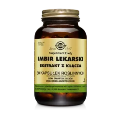 Solgar Imbir Lekarski Ekstrakt z kłącza 60 kapsułek niestrawność SOLGAR POLSKA SP. Z O.O.