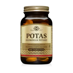 Solgar Potas (Glukonian Potasu) 100 tabletek potas SOLGAR POLSKA SP. Z O.O.