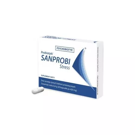 Sanprobi Stress x 20 kapsułek probiotyki na trawienie SANPROBI SP. Z O.O. SP.K.