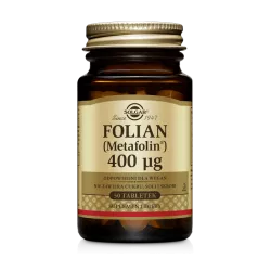 Solgar Folian (Metafolin) 400mcg x 50 tabletek witaminy wspomagające SOLGAR POLSKA SP. Z O.O.