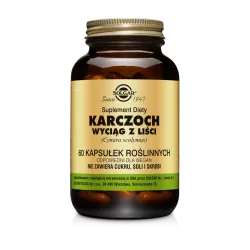 Solgar Karczoch Wyciąg z liści x 60 kapsułek wątroba SOLGAR POLSKA SP. Z O.O.