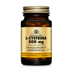 Solgar L-Cysteina 500 mg x 30 kapsułek (data ważności 30.06.2025 ) suplementy na skórę włosy i paznokcie SOLGAR POLSKA SP. Z ...