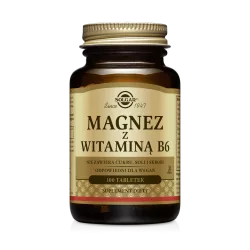 Solgar Magnez z Witaminą B6 100 tabletek magnez SOLGAR POLSKA SP. Z O.O.
