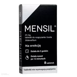 Mensil do rozgryzienia i żucia 25mg x 8 tabletek Potencja⁸³ PRZEDSIĘBIORSTWO PRODUKCJI FARMACEUTYCZNEJ HASCO-LEK S.A.