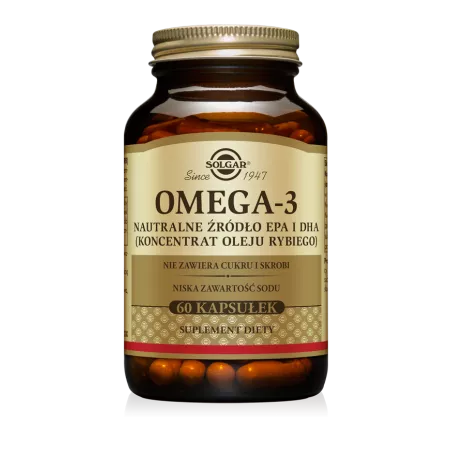 Solgar Omega-3 EPA i DHA 60 kapsułek kwasy omega SOLGAR POLSKA SP. Z O.O.