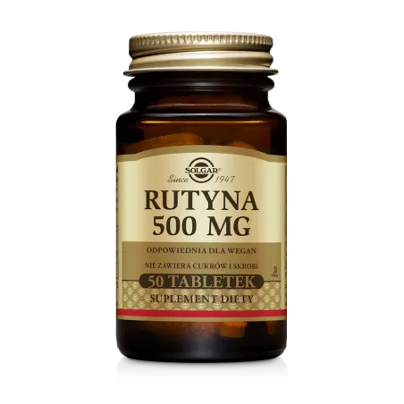 Solgar Rutyna 500 mg 50 tabletek inne produkty SOLGAR POLSKA SP. Z O.O.