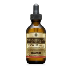 Solgar Witamina D3 w płynie 2500 IU naturalny smak pomarańczowy 59 ml witamina D SOLGAR POLSKA SP. Z O.O.