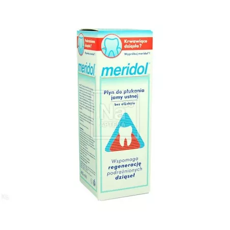 Meridol płyn do płukania zębów x 400 ml płyny do płukania ust RADA SP. Z O.O. SP.J.