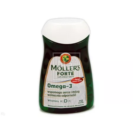 Mollers tran forte x 112 kapsułek naturalne preparaty na odporność ORKLA CARE S.A.