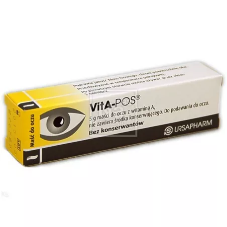 Vita-pos maść d/piel oczu maść oczna x 5 g żele i maści URSAPHARM POLAND SP.Z O.O.