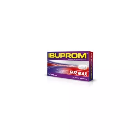 Ibuprom RR tabletki powlekane 400mg (MAX) x 24 tabletek tabletki przeciwbólowe US PHARMACIA SP. Z O.O.