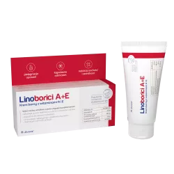 Linoborici A+E Krem borny z witaminami 50 g kosmetyki na AZS PRZEDSIĘBIORSTWO FARMACEUTYCZNE "ZIOŁOLEK" SP. Z O.O.
