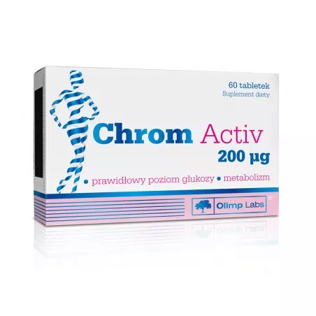Olimp Chrom Activ 200 mcg 60 tabletek suplementy na nadmierny apetyt OLIMP LABORATORIES