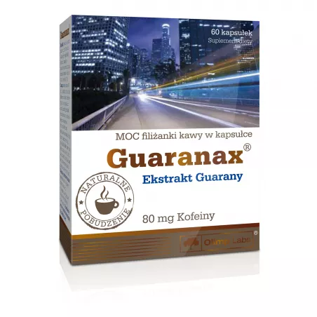 Olimp Guaranax 80mg Kofeiny 60 kapsułek Energia OLIMP LABORATORIES