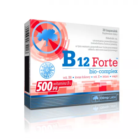Olimp B12 Forte Bio-Complex 500mg 30 kapsułek witaminy z grupy B OLIMP LABORATORIES