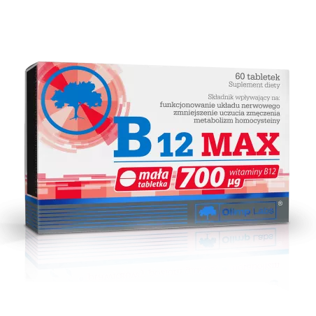 Olimp B12 Max 700 mcg 60 tabletek witaminy z grupy B OLIMP LABORATORIES