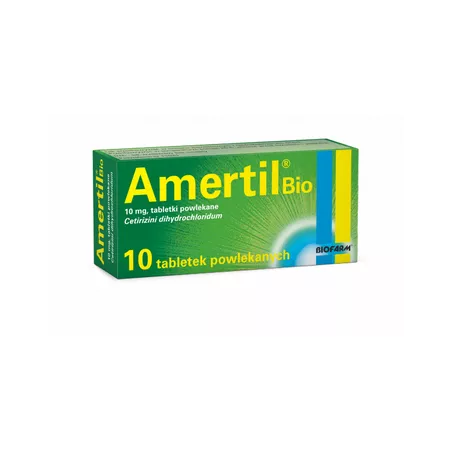 Amertil Bio tabletki powlekane 0.01g x 10 tabletek tabletki na alergię BIOFARM SP.Z O.O.