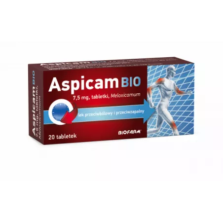 Aspicam Bio tabletki 7.5mg x 20 tabletek reumatyzm BIOFARM SP.Z O.O.