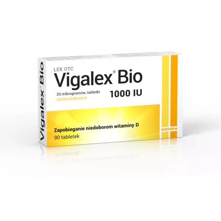 Vigalex Bio 1 000 I.U. x 90 tabletek witamina D BIOFARM SP.Z O.O.