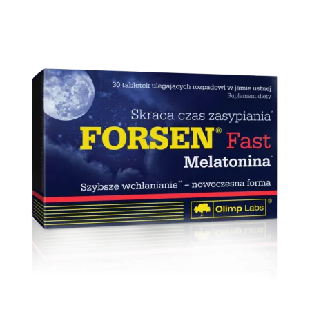 Olimp Forsen Fast Melatonina 30 tabletek Spokój i Sen OLIMP LABORATORIES